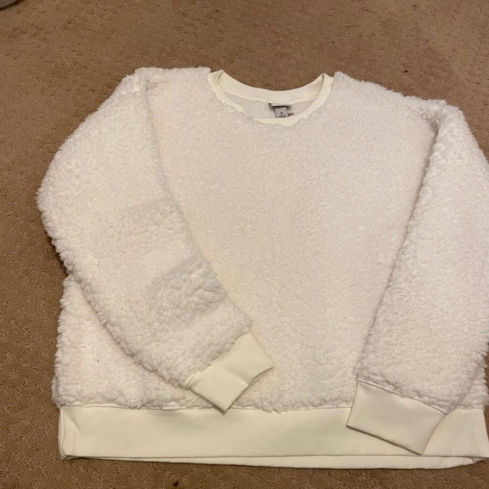 NWT New Day Faux Shearling Plush Pullover Top